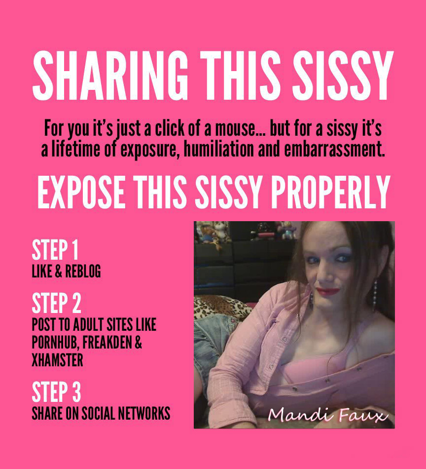 sharing this sissy caption Mandi Faux